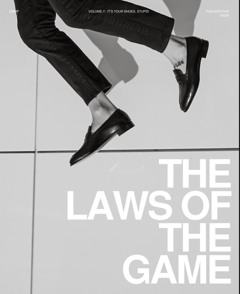 The Laws of the Game, Vol 7:  It's your shoes, stupid.