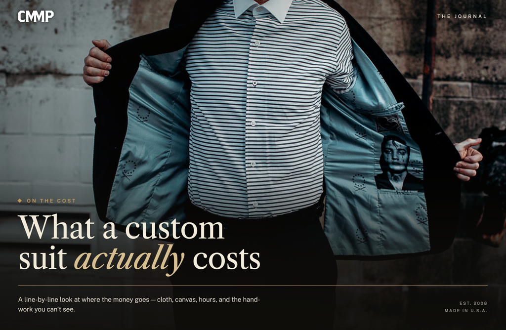 What Does a Custom Suit Actually Cost