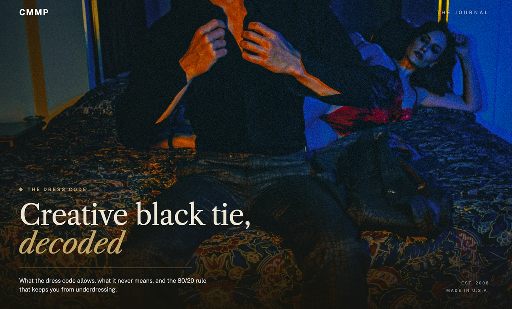 Black Tie vs Creative Black Tie: The Wedding Edition