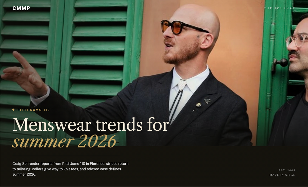 Pitti Uomo 110: Menswear Trends for Summer 2026