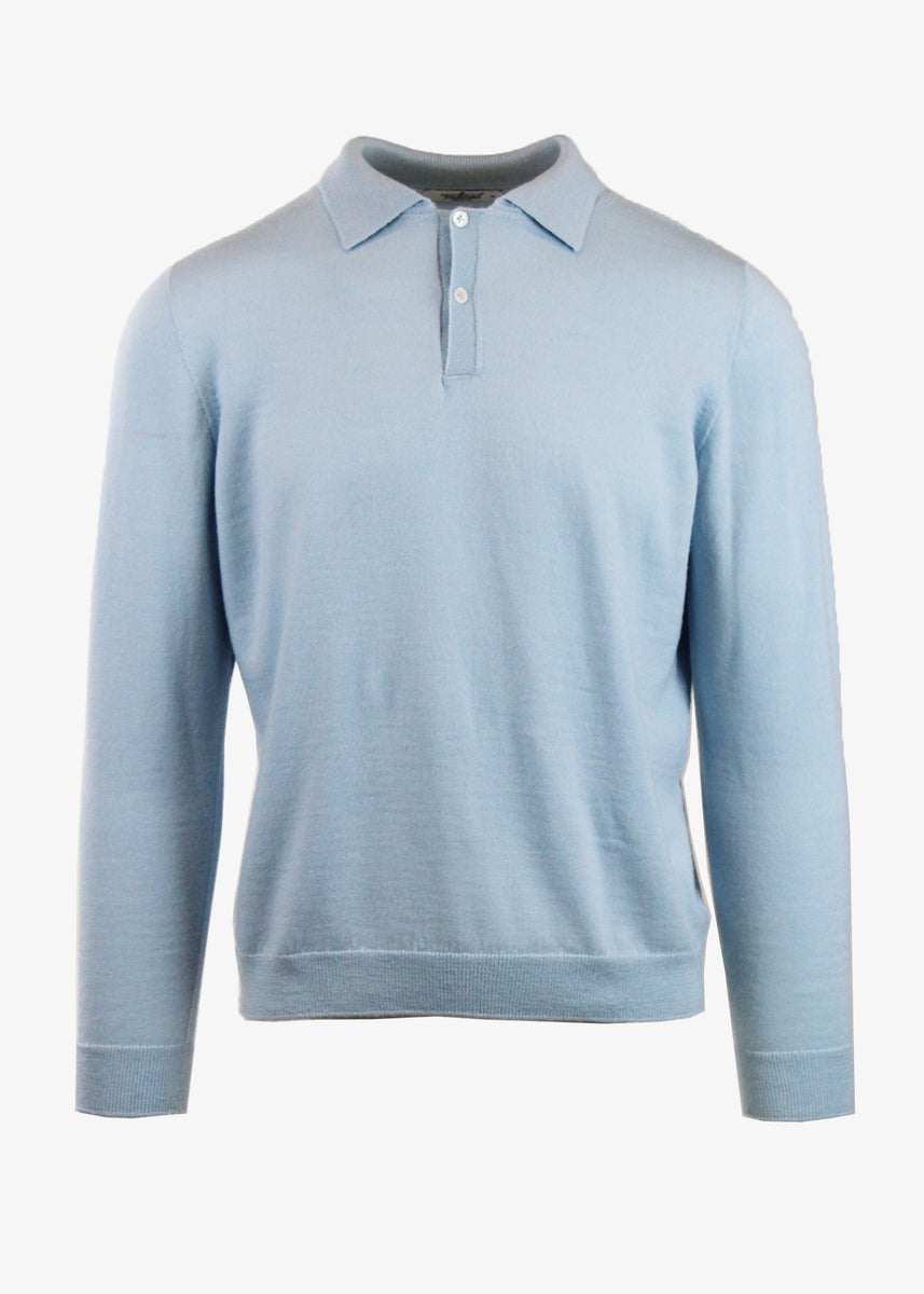 Long Sleeve Merino Polo