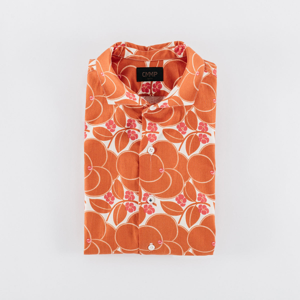 BBQ Shirt - Orange Floral Shirts Commonwealth Proper