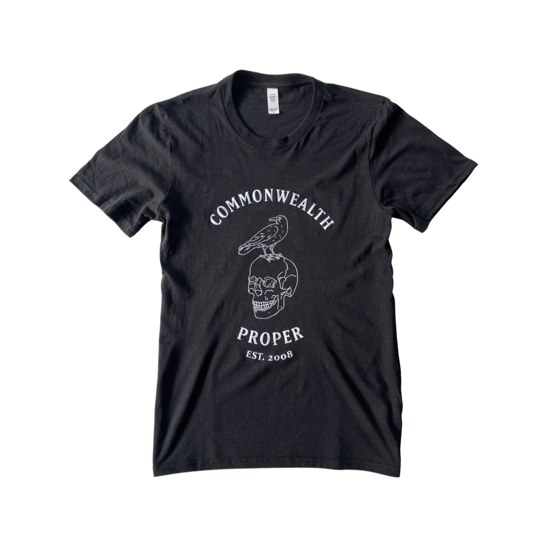 Crow & Skull T-Shirt Black
